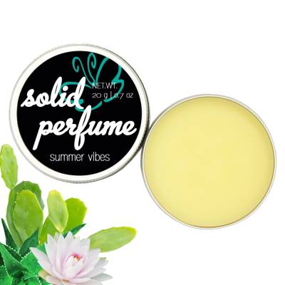 Festes Parfum "Summer Vibes" | Duftkomposition aus Kaktus, Wasserlilie, Aloe Vera und Meersalz