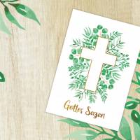 Friendly Fox Christliche Grußkarte "Gottes Segen", DIN A6 Klappkarte mit Kraftpapier Umschlag, ideal als Karte T Bild 5