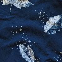 Babypullover  Gr. 56 dunkelblau mit Blättern    +++ Einzelstück +++ Bild 2