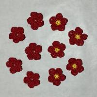 gehäkelte Blüten (in vielen Farben erhältlich) Bild 2