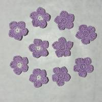 gehäkelte Blüten (in vielen Farben erhältlich) Bild 5