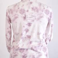 Damen Langarm T-Shirt | Pastell-Batik in Weiß/Lila | Typ-B | Bild 2