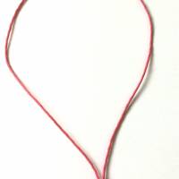 Halskette mit silberfarbenem Herzanhänger am rosa Band von Hobbyhaus Bild 3