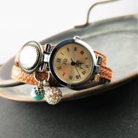 Armbanduhr mit Slider, Wickeluhr, Kunstleder, Bild 2
