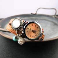 Armbanduhr mit Slider, Wickeluhr, Kunstleder, Bild 3