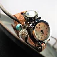 Armbanduhr mit Slider, Wickeluhr, Kunstleder, Bild 4