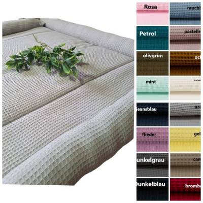 Wickeltischumrandung verschiedene Größen aus Waffelpique