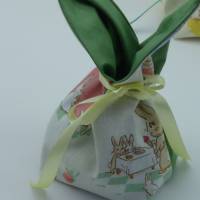 Osterhasen-Stoff-Beutelchen, Geschenkverpackung Ostern Bild 2