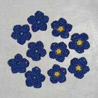 gehäkelte Blüten (in vielen unterschiedlichen Farben verfügbar) Bild 3