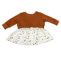 Baby Mädchen Girly Sweater Kleid "Süße Hasen" Geschenk Ostern Bild 1
