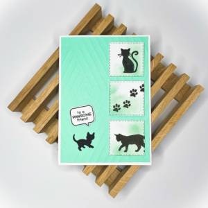 Grußkarte | Katzen To a pawsome friend | mit Umschlag | Catmom Katzenliebe Bild 1