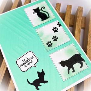 Grußkarte | Katzen To a pawsome friend | mit Umschlag | Catmom Katzenliebe Bild 2