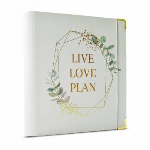Live Love Plan • Ringordner mit goldenen Applikationen & Gummiband • Goldene Heißfolienprägung • 2 D-Ringe • für DIN A4 Bild 9