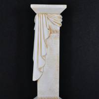 Säule Mäander Style Beistelltisch Handbemalt Marmoriert Dekosäule 80cm Griechische Antik Säule Barock Blumenständer Bild 7