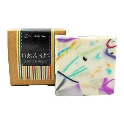 Naturseife "Cuts & Butts" | frisch-fruchtiger Duft, mit bunten Seifenschnipseln, Team no waste 