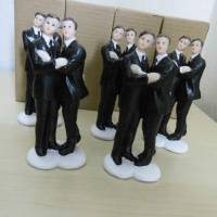10 Stück Hochzeitspaare  Männer Tortendeko Hochzeitstortenfiguren   basteln dekorieren Bild 2