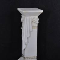 Säule Mäander Style Beistelltisch Handbemalt Marmoriert Dekosäule 80cm Griechische Antik Säule Barock Blumenständer Bild 1