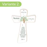 Taufgeschenk für Mädchen und Junge - Kinderkreuz - personalisierte Geschenke zur Taufe, Kommunion, Geburt, Lebensbaum Bild 5