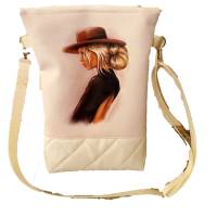 Handtasche, Schultertasche, Umhängetasche, Tasche Motiv Druck  Handmade Kunstleder Bild 1