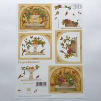 3 D Bastelbogen Obstschalen zum Kartenbasteln, DIN A 4 Bogen, 7,5 cm x 10,5 cm Motivgröße Bild 2