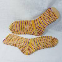 "Maracuja", Wollelfe Merino Deluxe, handgefärbte Socken- und Tuchwolle, 4fädig, 100 g Knäuel Bild 3