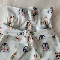Paperbag Hose mit Schleife, Baby, Kinderhose, Pinguine, Rehe, Bärchen Bild 3
