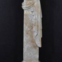Säule Mäander Style Beistelltisch Handbemalt Marmoriert Dekosäule 80cm Griechische Antik Säule Barock Blumenständer Bild 4