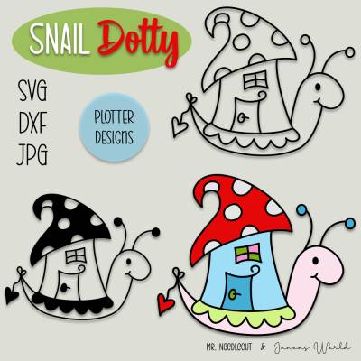 Plotterdatei Janeas World Snail Dotty
