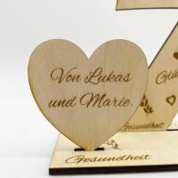 Geschenk zum 70. Geburtstag Glückwünsche Sprüche von Herzen mit eigenem Gruß personalisierbar Bild 3