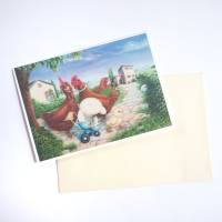 Lustige Grußkarte Hühner zum für Landwirte,zu Geburt, Geburtstag, Babyparty  oder Ostern, Karte Hühner, Faltkarte witzig Bild 3