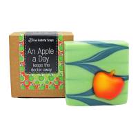 Naturseife "An Apple a Day" | fruchtig-frischer Duft nach grünen Äpfeln, 70er Jahre Retro Duft Bild 1