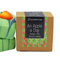 Naturseife "An Apple a Day" | fruchtig-frischer Duft nach grünen Äpfeln, 70er Jahre Retro Duft Bild 3