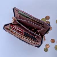 Geldbörse Little Mynta – Portemonnaie mit umlaufendem Reißverschluss - Streublumen - pink Bild 5