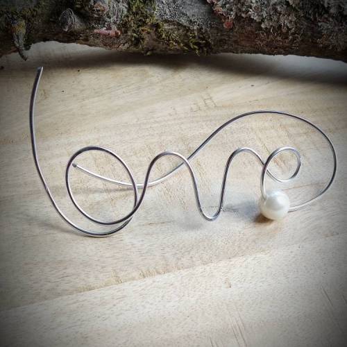 Drahtjuwel,Schriftzug,Wandbild,Standbild, Hochzeitsgeschenk,Love Schrift Bild, Laufschrift