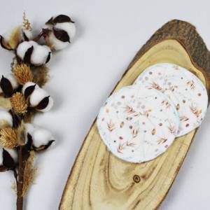 Wiederverwendbare Stilleinlagen aus Baumwolle Musselin Hütchenform, Stillpads Zerowaste, waschbare Stillhelfer umweltfre Bild 4