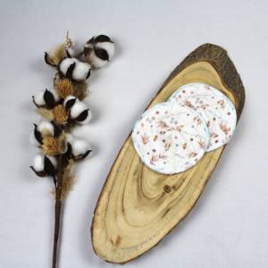 Wiederverwendbare Stilleinlagen aus Baumwolle Musselin Hütchenform, Stillpads Zerowaste, waschbare Stillhelfer umweltfre Bild 9