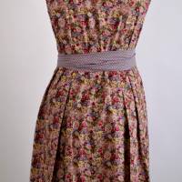 Damen Sommer Kleid Blumenwiese in Altrosa Bild 2
