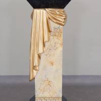 Säule Mäander Style Beistelltisch Handbemalt Marmoriert Dekosäule 80cm Griechische Antik Säule Barock Blumenständer Bild 5