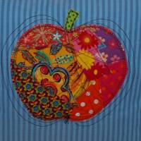 Kissenbezug Apfel 40 x 40 cm Kissenhülle aus Baumwollstoff Bild 3
