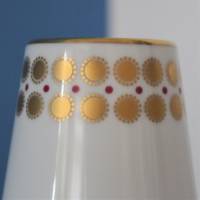 Vintage Vase mit goldenen Kreisen Tirschenreuth Bild 2