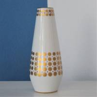 Vintage Vase mit goldenen Kreisen Tirschenreuth Bild 4