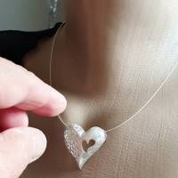 Silberkette mit Herzanhänger Bild 7