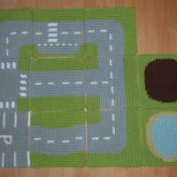 Häkelanleitung für einen Spielteppich/Straßenteppich aus 9 Puzzleteilen, pdf-Datei Bild 3
