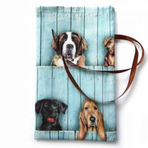Geschenkverpackung aus Stoff mit verschiedenen Hunden Stoffbeutel Geschenksäckchen Bild 6