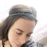 Shiny - Maritime geflochtene Haarbänder mit Perlen, Edelsteinen und Anhängern Bild 8