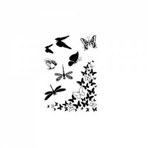 Clearstamps Schmetterlinge + Libellen 7-teilig Bild 1