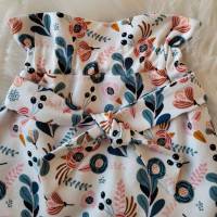 Paperbag Hose mit Schleife, Baby, Kinderhose, Blumen Bild 3