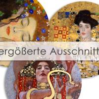 GUSTAV KLIMT Wiener Jugendstil 30 Cabochonvorlagen digital Download Buttonvorlagen Bilder für Schmuck Cabochon Bild 10