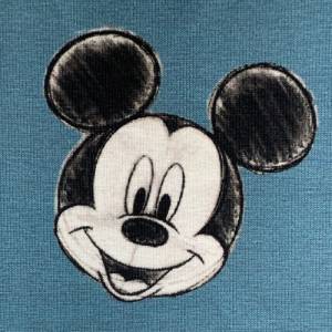 Reststück 67cm Lizenzjersey Mickey Mouse, blau Bild 7