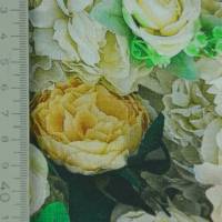 ♕ Jersey Viskose pastell mit Blumen Hortensien Rosen 50 cm x 150 cm Nähen Stoff ♕ Bild 6